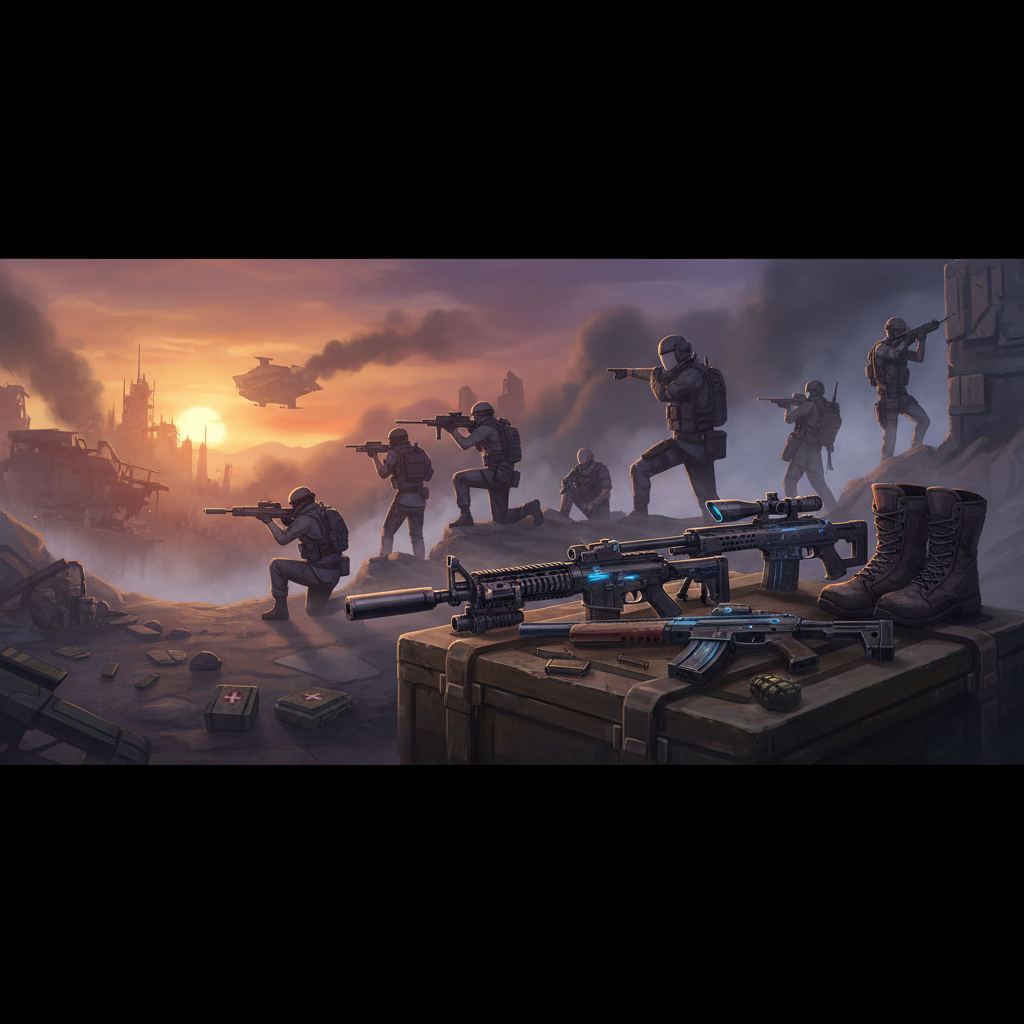Free Fire: Melhores Armas para Iniciantes Dominarem o Campo de Batalha — illustration
