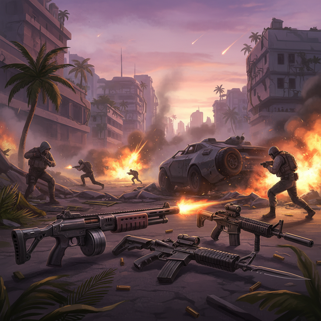 As Melhores Armas para Rush no Free Fire — illustration