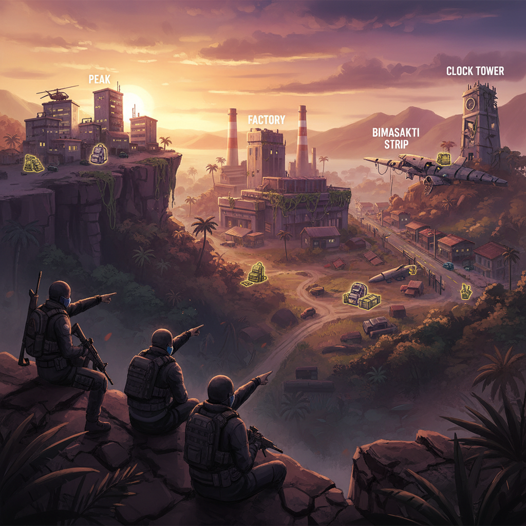 Os Melhores Locais para Loot no Free Fire Bermuda: Guia Completo — illustration