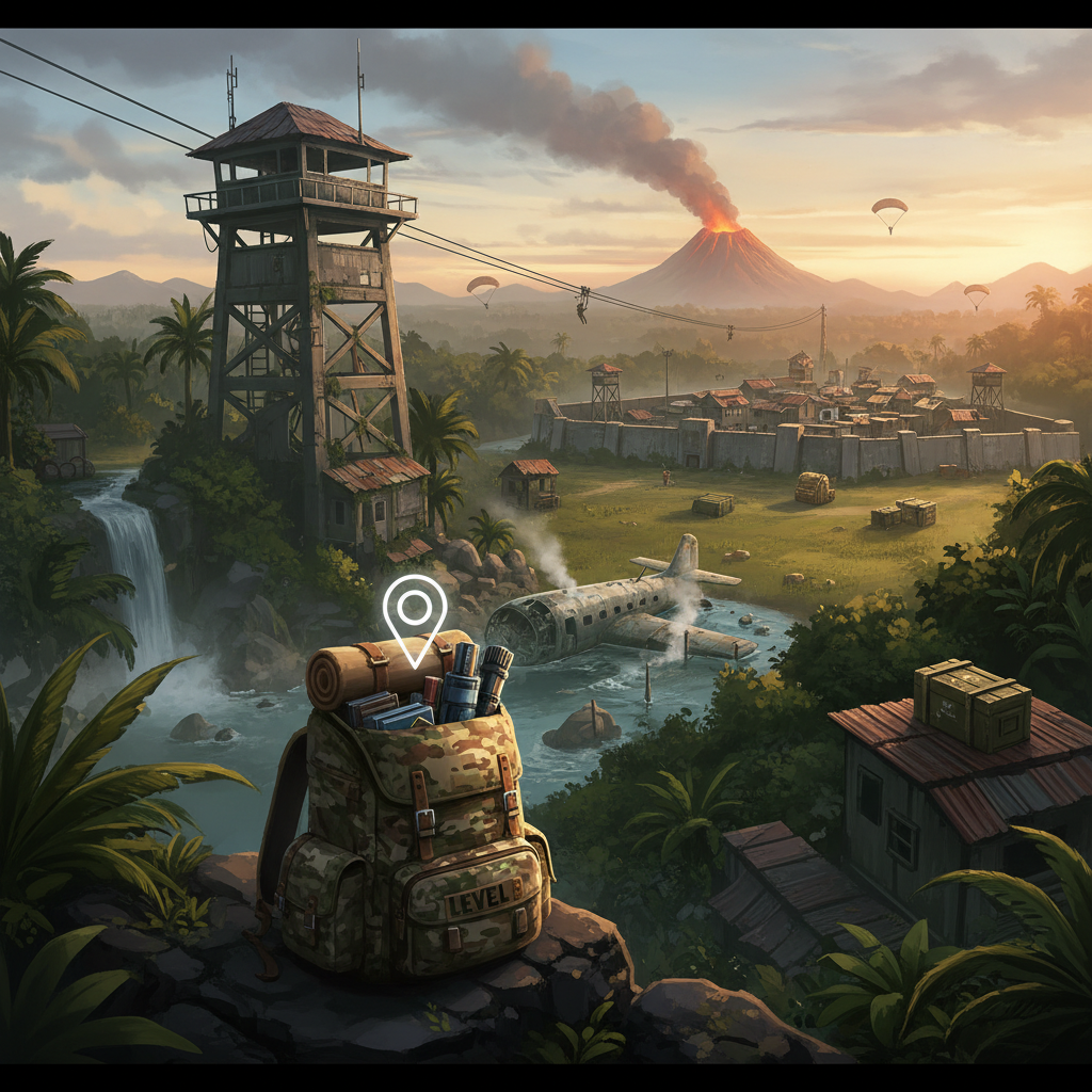 Onde Encontrar Mochila Nível 3 em Bermuda no Free Fire